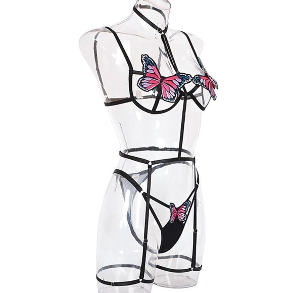 Butterfly Bandage Lingerie Set - Picture 2 of 4